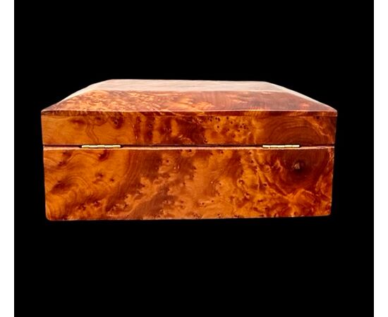 Scatola in radica di tuja.Periodo D’eco’.