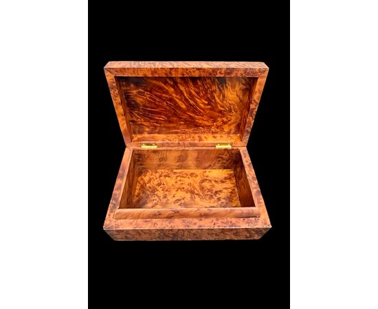 Scatola in radica di tuja.Periodo D’eco’.