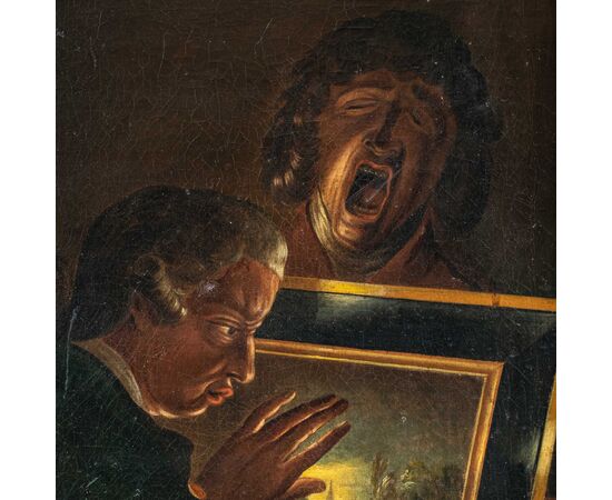 Pittore inglese (fine XVIII sec.) - The Connoisseur and Tired Boy.