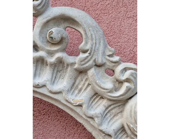 Pair of large carved wooden ovals – 1980s dead stock