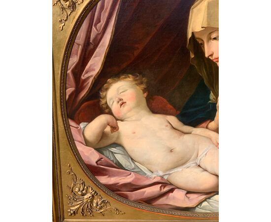 Guido Reni (Bologna 1575 - Bologna 1642), follower of - Madonna and Child.