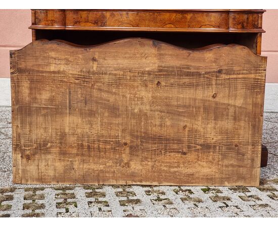 Venetian walnut veneered and inlaid fall front desk, 18th century