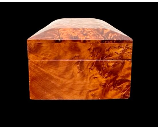 Scatola in radica di tuja.Periodo D’eco’.