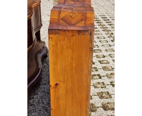 Venetian walnut veneered and inlaid fall front desk, 18th century