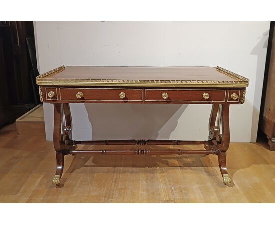Napoleon III inlaid desk, mid-19th century