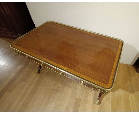 Napoleon III inlaid desk, mid-19th century