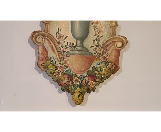 COPPIA DI PANELLI DIPINTI META’ XIX SECOLO