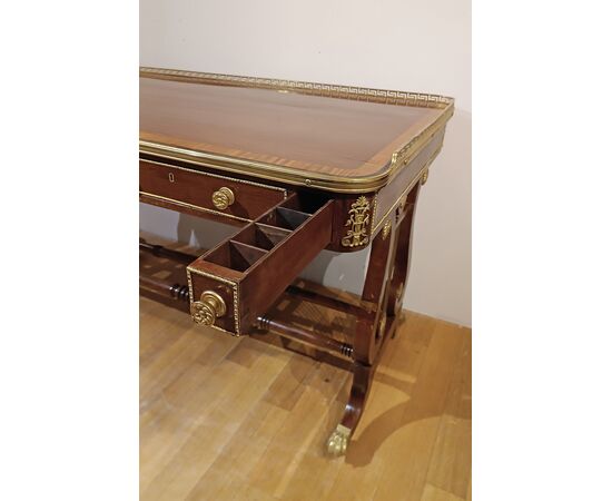 Napoleon III inlaid desk, mid-19th century