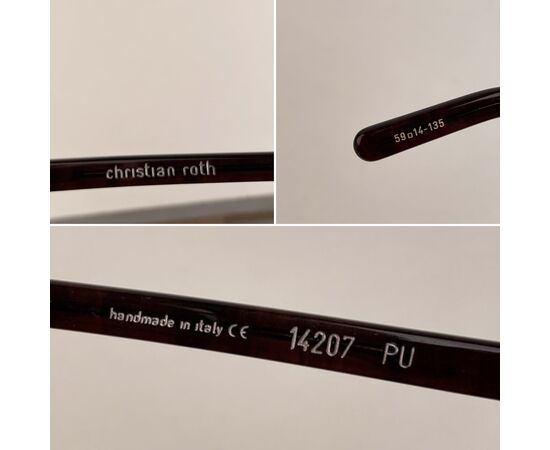 Occhiali da Sole Vintage in Acetato Col. Viola