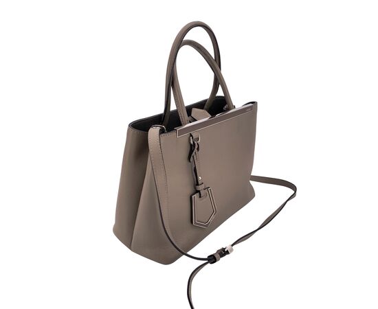 FENDI Borsa Shopper in Pelle Col. Grigio 2Jours M