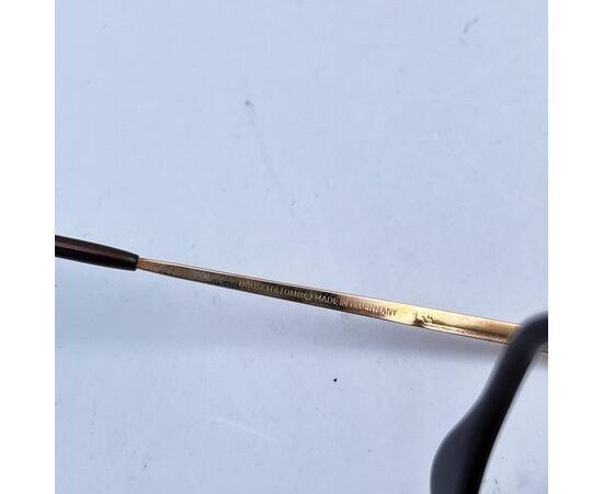 Occhiali da Sole Vintage in Metallo Col. Oro