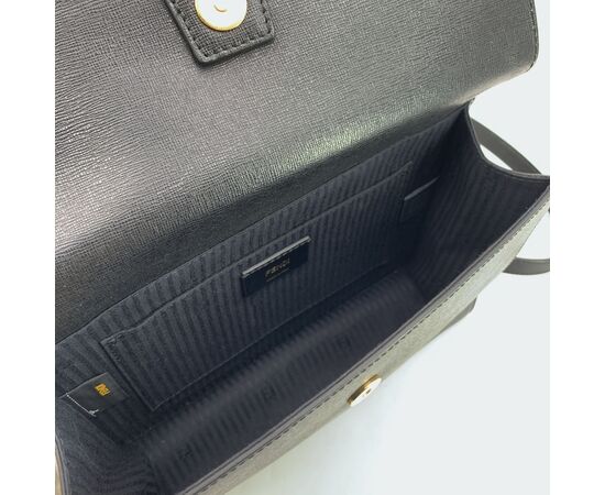 FENDI Borsa a Mano in Pelle Col. Nero Demi Jour M