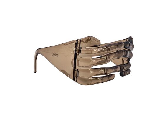 JEREMY SCOTT Occhiali da Sole in Plastica Col. Marrone