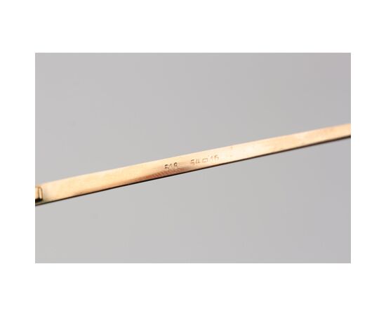 Occhiali da Sole Vintage in Metallo Col. Oro