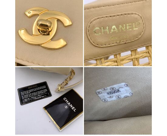 CHANEL Zaino Vintage in Pelle Col. Beige Timeless/Classique M