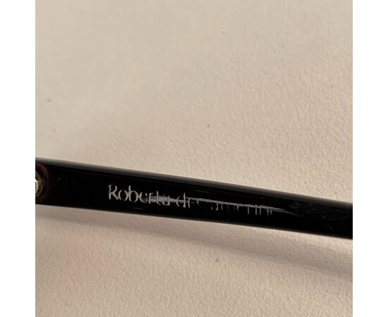 ROBERTA DI CAMERINO Occhiali da Sole Vintage in Acetato Col. Nero