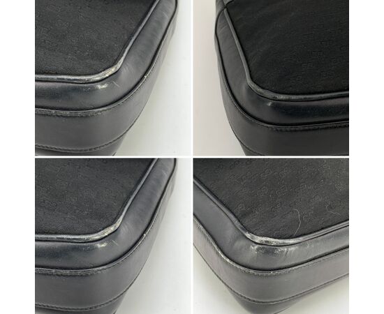 GUCCI Borsa a Tracolla Vintage in Tela Col. Nero M