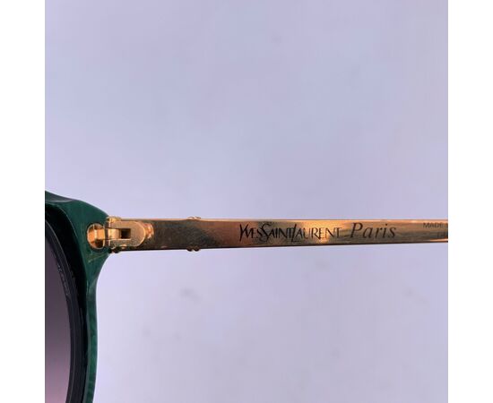 YVES SAINT LAURENT Occhiali da Sole Vintage in Acetato Col. Verde