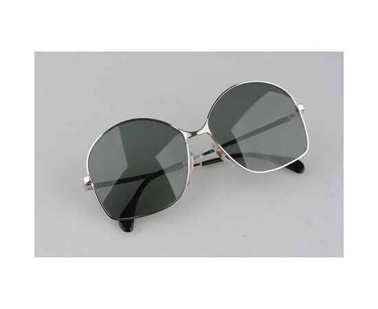 Occhiali da Sole Vintage in Metallo Col. Argento