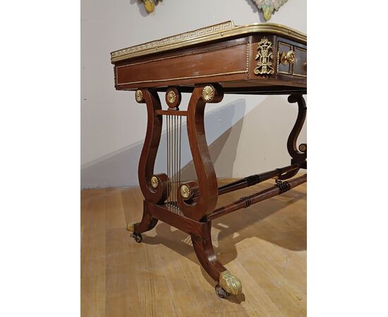 Napoleon III inlaid desk, mid-19th century