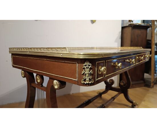 Napoleon III inlaid desk, mid-19th century