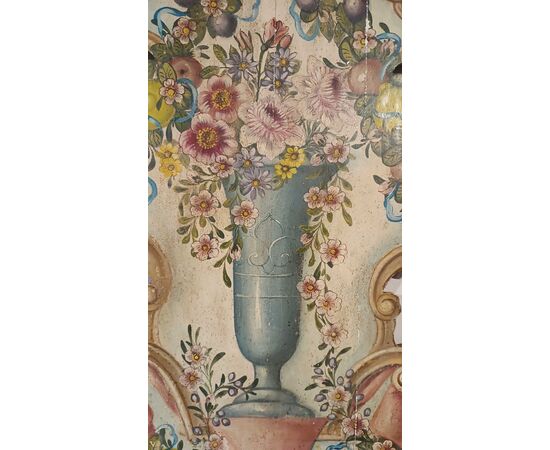 COPPIA DI PANELLI DIPINTI META’ XIX SECOLO