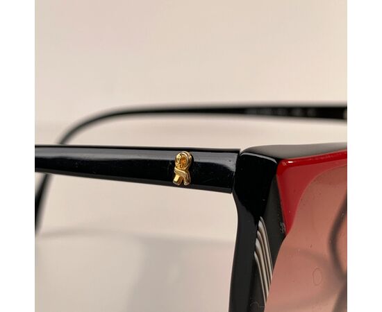 ROBERTA DI CAMERINO Occhiali da Sole Vintage in Acetato Col. Nero