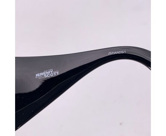 JEREMY SCOTT Occhiali da Sole in Plastica Col. Nero