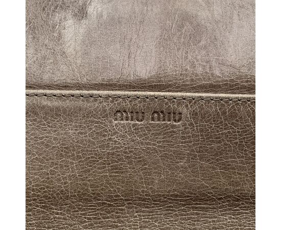 MIU MIU Portafoglio in Pelle Col. Grigio M