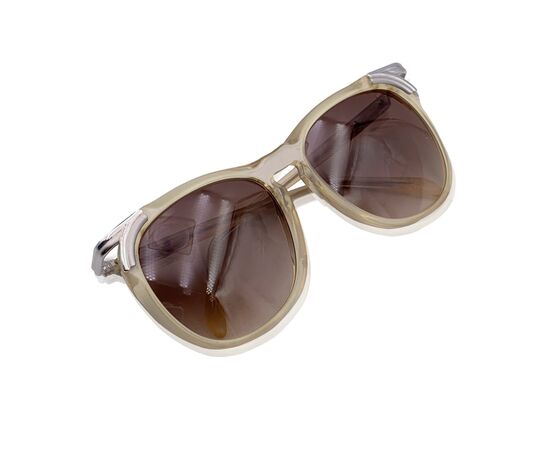 Occhiali da Sole Vintage in Acetato Col. Beige