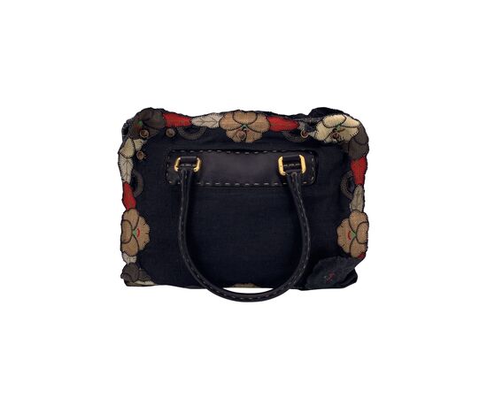 FENDI Borsa a Mano in Tela Col. Nero M