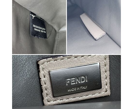 FENDI Borsa Shopper in Pelle Col. Grigio 2Jours M