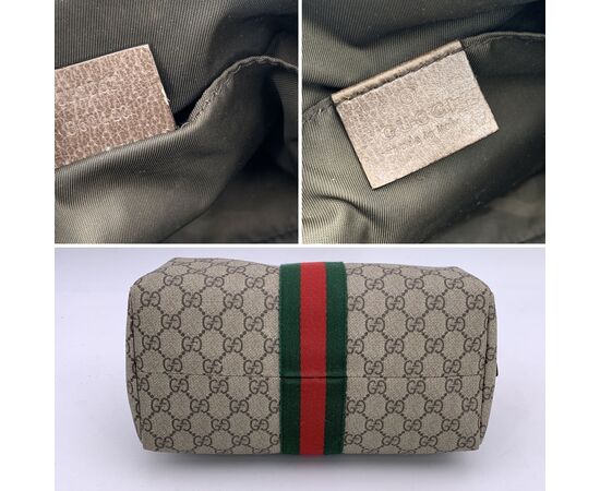 GUCCI Pochette Vintage in Tela Col. Beige Ophidia M
