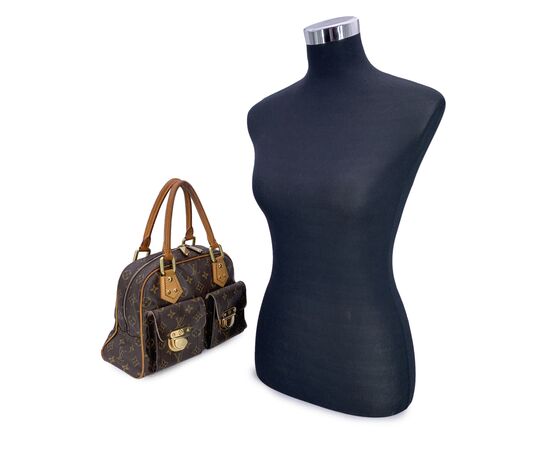 LOUIS VUITTON Borsa a Mano in Tela Col. Marrone Manhattan M