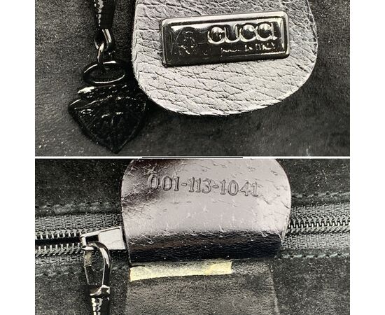 GUCCI Borsa a Tracolla Vintage in Pelle Col. Nero M