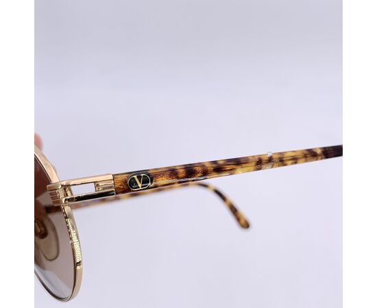 VALENTINO GARAVANI Occhiali da Sole Vintage in Metallo Col. Oro