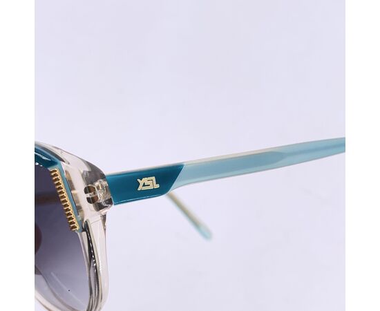 YVES SAINT LAURENT Occhiali da Sole Vintage in Acetato Col. Turchese