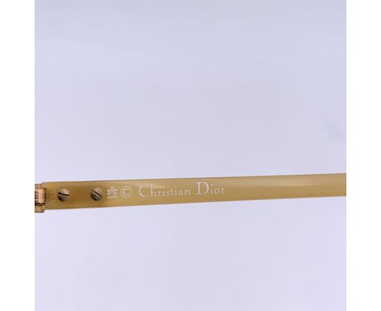 DIOR Occhiali da Sole Vintage in Acetato Col. Beige