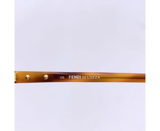 FENDI Occhiali da Sole Vintage in Acetato Col. Beige