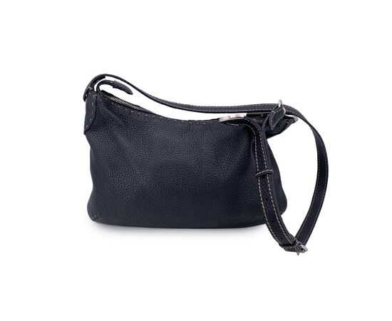 FENDI Borsa a Tracolla in Pelle Col. Nero M