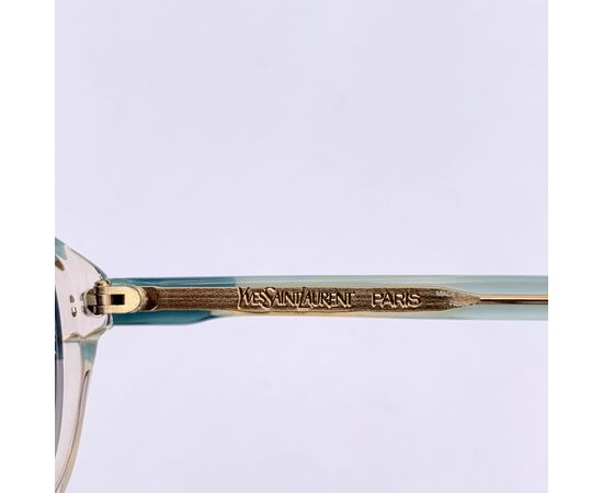 YVES SAINT LAURENT Occhiali da Sole Vintage in Acetato Col. Turchese