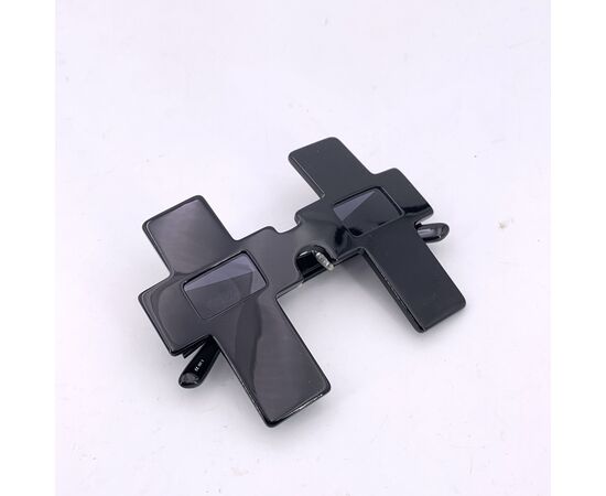 JEREMY SCOTT Occhiali da Sole in Plastica Col. Nero