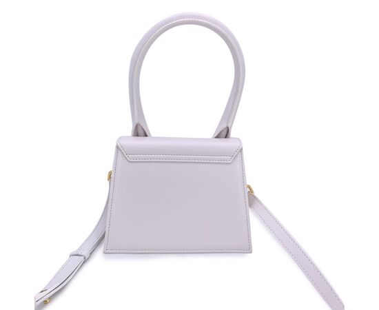 JACQUEMUS Borsa a Mano in Pelle Col. Bianco Chiquito S