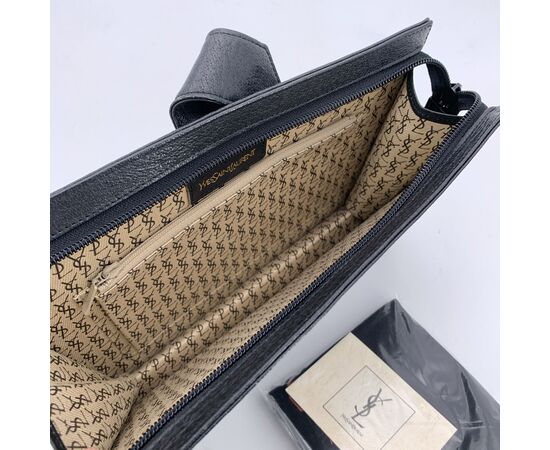 YVES SAINT LAURENT Pochette Vintage in Pelle Col. Nero S