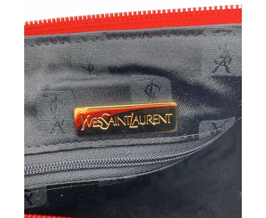 YVES SAINT LAURENT Borsa a Mano in Tela Col. Grigio M