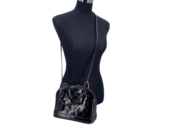 LOUIS VUITTON Borsa a Mano in Pelle Lucida Col. Nero Alma BB M