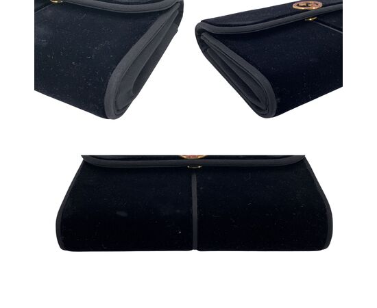 GUCCI Borsa a Tracolla Vintage in Velluto Col. Nero S