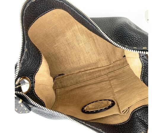 FENDI Borsa a Tracolla in Pelle Col. Nero M