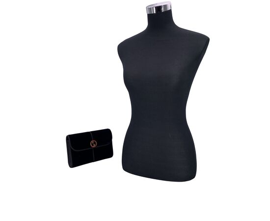 GUCCI Borsa a Tracolla Vintage in Velluto Col. Nero S