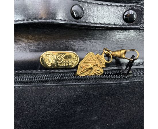 GUCCI Borsa a Tracolla Vintage in Pelle Col. Nero S